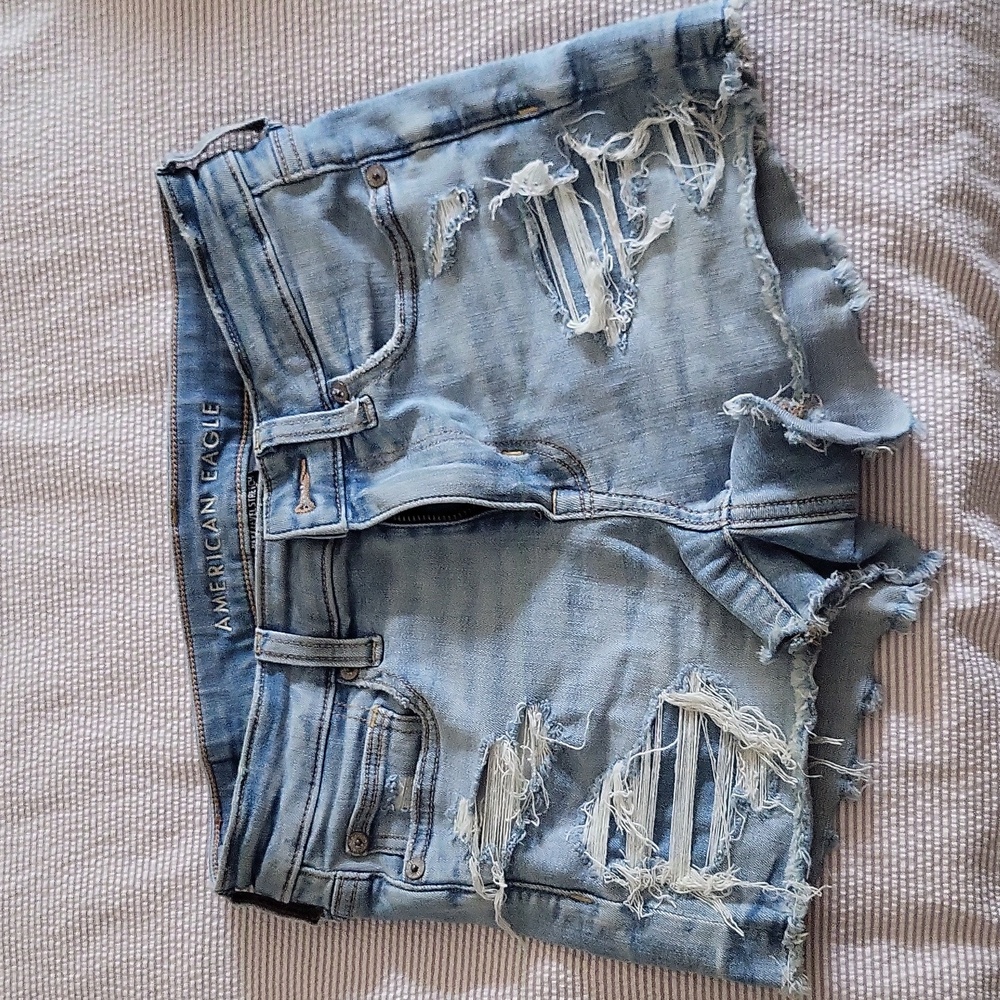 American Eagle Next Level Stretch Denim Shorts Size: 2